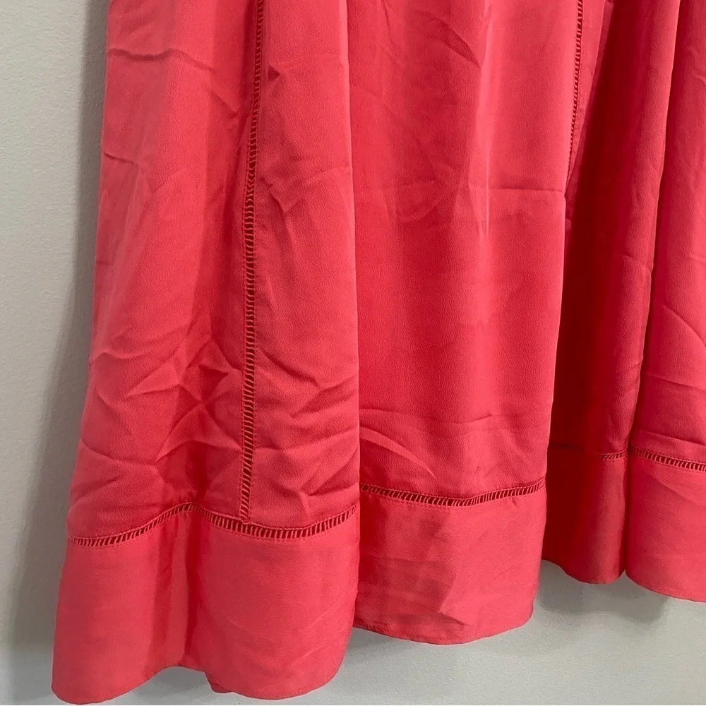 Banana Republic pink silky midi skirt size 14